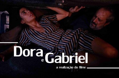 Cena do filme ‟Dora e Gabriel”, com Ary França e Natalia Gonsales