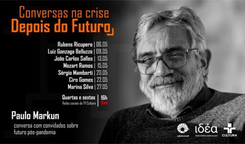 O jornalista Paulo Markun recebe convidados nas lives para discutir o futuro pós-pandemia
